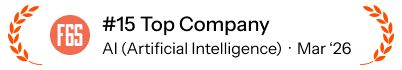 F6S badge: #15 Top Artificial Intelligence startup in Malaysia, March 2026